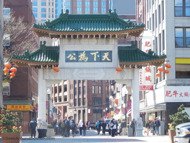 chinatown gate boston - paifang