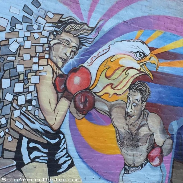 rocky marciano mural brockton massachusetts