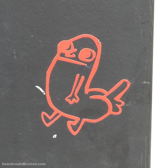 weird creature cutout slap tag